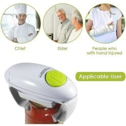 TUMALAGIA Electric Jar Opener, Automatic Restaurant Jar Opener For Seniors With Arthritis, Weak Hands, Hands Free Bottle Opener -Vonshef shop 89795570 5