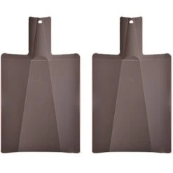 MODOU Folding Plastic Cutting Board - Cutting Board Kitchen Prep Mat - Brown