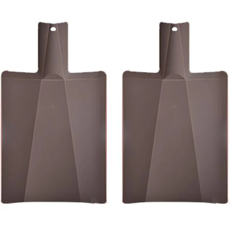 MODOU Folding Plastic Cutting Board - Cutting Board Kitchen Prep Mat - Brown 1 MODOU Folding Plastic Cutting Board - Cutting Board Kitchen Prep Mat - Brown