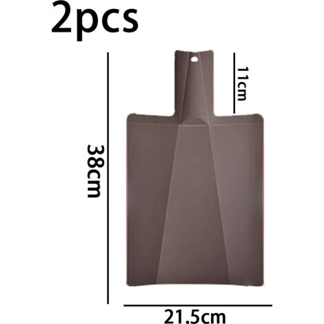 MODOU Folding Plastic Cutting Board - Cutting Board Kitchen Prep Mat - Brown 2 MODOU Folding Plastic Cutting Board - Cutting Board Kitchen Prep Mat - Brown - Image 2