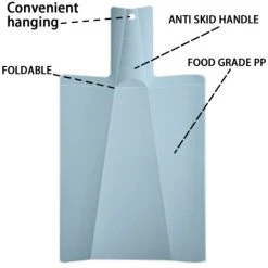 MODOU Folding Plastic Cutting Board - Cutting Board Kitchen Prep Mat - Blue 7 MODOU Folding Plastic Cutting Board - Cutting Board Kitchen Prep Mat - Blue -Vonshef shop 89803854 3
