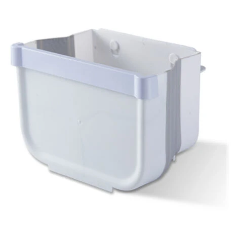LITZEE Folding Kitchen Trash Can Door Kitchen Trash Can Wall Mounted For Car Home Office, Only One, Small, White 1 LITZEE Folding Kitchen Trash Can Door Kitchen Trash Can Wall Mounted For Car Home Office, Only One, Small, White