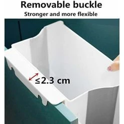 LITZEE Folding Kitchen Trash Can Door Kitchen Trash Can Wall Mounted For Car Home Office, Only One, Small, White 7 LITZEE Folding Kitchen Trash Can Door Kitchen Trash Can Wall Mounted For Car Home Office, Only One, Small, White -Vonshef shop 90319752 3
