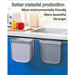 LITZEE Folding Kitchen Trash Can Door Kitchen Trash Can Wall Mounted For Car Home Office, Only One, Small, White 8 LITZEE Folding Kitchen Trash Can Door Kitchen Trash Can Wall Mounted For Car Home Office, Only One, Small, White -Vonshef shop 90319752 4