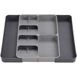 Livingandhome Expandable 12 Compartment Cutlery Tray Drawer Organiser 8 Livingandhome Expandable 12 Compartment Cutlery Tray Drawer Organiser -Vonshef shop 90404688 4