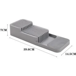 Livingandhome 9 Slot Compact Kitchen Knife In Drawer Organiser 9 Livingandhome 9 Slot Compact Kitchen Knife In Drawer Organiser -Vonshef shop 90404693 5