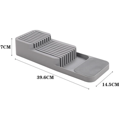 Livingandhome 9 Slot Compact Kitchen Knife In Drawer Organiser 5 Livingandhome 9 Slot Compact Kitchen Knife In Drawer Organiser - Image 5