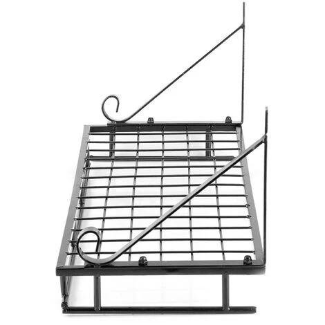 Livingandhome 90CM Wall Mounted Kitchen Organiser Pot Pan Shelf 3 Livingandhome 90CM Wall Mounted Kitchen Organiser Pot Pan Shelf - Image 3