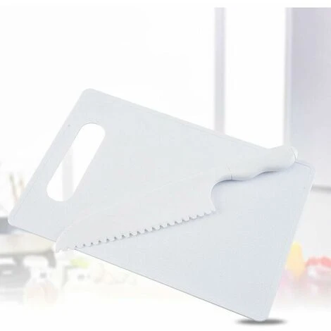 GTA Plastic Cutting Board With Handles Plastic Knife Set BPA Free Food Grade Polypropylene Plastic Cutting Board - Kitchen Boards And Knives 1 GTA Plastic Cutting Board With Handles Plastic Knife Set BPA Free Food Grade Polypropylene Plastic Cutting Board - Kitchen Boards And Knives