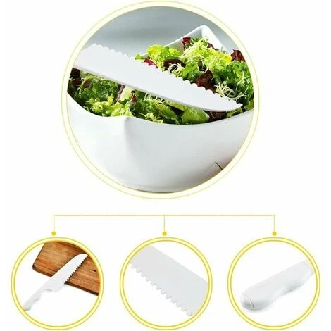 GTA Plastic Cutting Board With Handles Plastic Knife Set BPA Free Food Grade Polypropylene Plastic Cutting Board - Kitchen Boards And Knives 2 GTA Plastic Cutting Board With Handles Plastic Knife Set BPA Free Food Grade Polypropylene Plastic Cutting Board - Kitchen Boards And Knives - Image 2