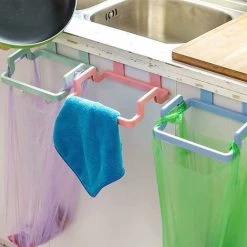 OSQI Piece Cabinet Door Garbage Bag Holder,Hanging Rack Kitchen Trash Bin Holder Trash Bag Storage Shelf Trash Bag Holder Rack,for Hanging Trash Can -Vonshef shop 91679612 5