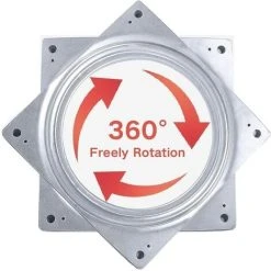 NICEONE 6 Inch Swivel Plate,Bearing, Swivel Bearing Plate, Rotating Square Metal Bearing, Bearing Turntable For TV Stand Computer Monitor Rack -Vonshef shop 91891920 3