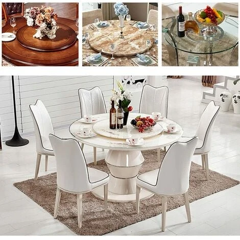 NICEONE Round Swivel Turntable,Round Aluminum Smooth Swivel Plate,Ball Bearing Turntable,Desktop Turntable For Dining Table(5 Inch) 4 NICEONE Round Swivel Turntable,Round Aluminum Smooth Swivel Plate,Ball Bearing Turntable,Desktop Turntable For Dining Table(5 Inch) - Image 4