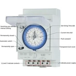 BOED 12VAC/DC Time Control Switch SUL181d Timer SYN161d TM181d -Vonshef shop 92185180 4