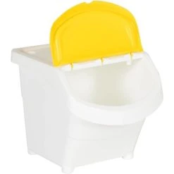 Stackable Waste Bins With Lids 3 Pcs White PP 78 L VidaXL -Vonshef shop 92536294 4