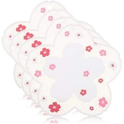 FUHUIDATRADING Silicone Coasters In Floral Patterns, Multi-Purpose Non-Slip Flexible Heat Resistant Mat Pads - Set Of 4 (16cm)