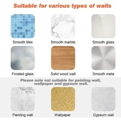 FUHUIDATRADING Shower Razor Holder (2 Pack), Stainless Steel Self Adhesive Razor Hooks -Vonshef shop 92865070 5