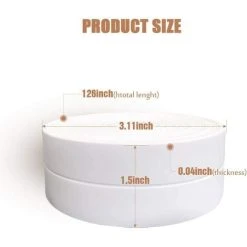 FUHUIDATRADING Caulking Tape, Decorative Self Adhesive PE Sealing Tape, Used For Kitchen Sink Bathroom Bathtub Floor Wall Edge Protection (White Length: 10.5ft) -Vonshef shop 92865252 4