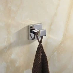 FUHUIDATRADING Home Robe Hook For Bathrobe Bathroom WC Coat Towel Hat Stainless Steel，Chrome Chrome Finish -Vonshef shop 92865780 3