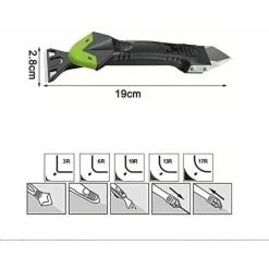 JOORRT FlkwoH Silicone Grout Straightener Machine, Newly Upgraded Caulking Glass Glue Corner Scraper, Silicone Sealant Finishing Tool Grout Scraper 10 Piece Set -Vonshef shop 93452118 3