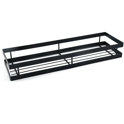 XINUY Spice Rack Kitchen Wall Spice Rack Black 40 12 5.5cm 1 XINUY Spice Rack Kitchen Wall Spice Rack Black 40 12 5.5cm
