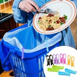 XINUY Clip Trash Can Clip Holders Plastic Clip Clip Holders For Kitchen Trash Bin Bin Clip Random Color- 20pcs -Vonshef shop 93520493 3