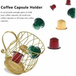 XINUY Coffee Capsule Storage Basket, Kitchen Countertop Storage Rack For, Dolce-Gusto -Vonshef shop 93521185 3