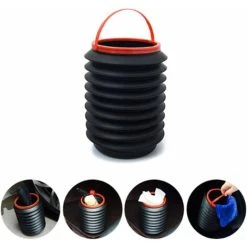XINUY Car Trash Can, 4L Universal Portable Foldable Car Trash Can, Suitable For Camping, Outdoor Travel And Activities, Reusable -Vonshef shop 93525530 3