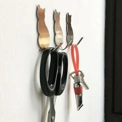 XINUY 8 Pieces Adhesive Hooks, Kitchen Towel Hooks, Strong Robe Hook, Wall Mounted Stainless Steel Towel Hook -Vonshef shop 93525587 5