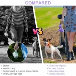 XINUY 7 Dog Garbage Bag Clip, Hands Free Adjustable Plastic Poop Bag Clip, Fits All Leashes -Vonshef shop 93525606 3