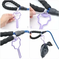 XINUY 7 Dog Garbage Bag Clip, Hands Free Adjustable Plastic Poop Bag Clip, Fits All Leashes -Vonshef shop 93525606 4
