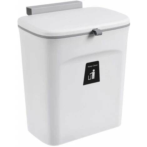XINUY Kitchen Countertop Trash Can Small Hanging Trash Can (white) 231326cm 1 XINUY Kitchen Countertop Trash Can Small Hanging Trash Can (white) 231326cm