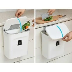 XINUY Kitchen Countertop Trash Can Small Hanging Trash Can (white) 231326cm 8 XINUY Kitchen Countertop Trash Can Small Hanging Trash Can (white) 231326cm -Vonshef shop 93530029 4
