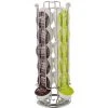 XINUY Black Coffee Capsule Holder Rotating Stand Coffee Capsule Holder Capsule Storage Tower For Coffee Capsule Pod 24 Pcs Set