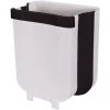 XINUY Wall-Mounted Collapsible Kitchen Trash Can, Collapsible Trash Can, Hanging Design, For Kitchen, Cupboard, Office 9l (White)