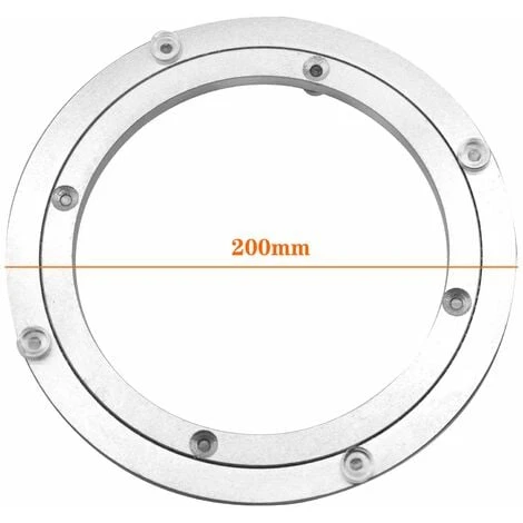 NICEONE Aluminum Alloy Turntable Bearing, Heavy Duty Swivel Turntable Rotating Bearing Turntable Round Dining Table Smooth Swivel Plate Hardware, 8 3 NICEONE Aluminum Alloy Turntable Bearing, Heavy Duty Swivel Turntable Rotating Bearing Turntable Round Dining Table Smooth Swivel Plate Hardware, 8 - Image 3