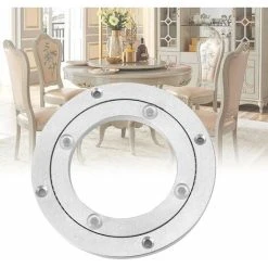NICEONE Aluminum Alloy Turntable Bearing, Heavy Duty Swivel Turntable Rotating Bearing Turntable Round Dining Table Smooth Swivel Plate Hardware, 8 9 NICEONE Aluminum Alloy Turntable Bearing, Heavy Duty Swivel Turntable Rotating Bearing Turntable Round Dining Table Smooth Swivel Plate Hardware, 8 -Vonshef shop 94516345 5