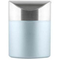 TUMALAGIA Mini Metal Trash Can Tabletop 0.40 Gallon (1.5L) Reusable Trash Can Desktop Maganement For Home Office School True Color -Vonshef shop 95068238 5