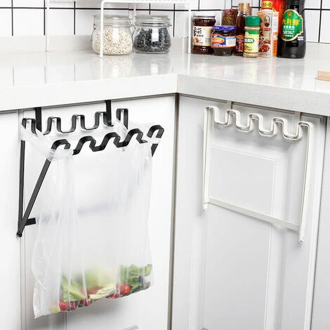 HEGUYEY SL.GT,Foldable Hanging Trash Bag Holder - Simple Iron Trash Bag Holder With Hooks 5 HEGUYEY SL.GT,Foldable Hanging Trash Bag Holder - Simple Iron Trash Bag Holder With Hooks - Image 5