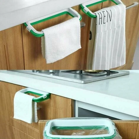 HEGUYEY Pieces Hanging Trash Bag Holder, Trash Bag Storage Rack, Trash Bag Holder Trash Holder On Cabinet Door, Kitchen Cupboard Garbage Storage, 5 HEGUYEY Pieces Hanging Trash Bag Holder, Trash Bag Storage Rack, Trash Bag Holder Trash Holder On Cabinet Door, Kitchen Cupboard Garbage Storage, - Image 5