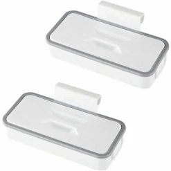 HEGUYEY Hanging Garbage Basket Garbage Rack On The Cabinet Door Hanging Cupboard Trash Can Hanging Cupboard Bin Suitable For Kitchen Office Bathroom Trash Can 2 Pieces