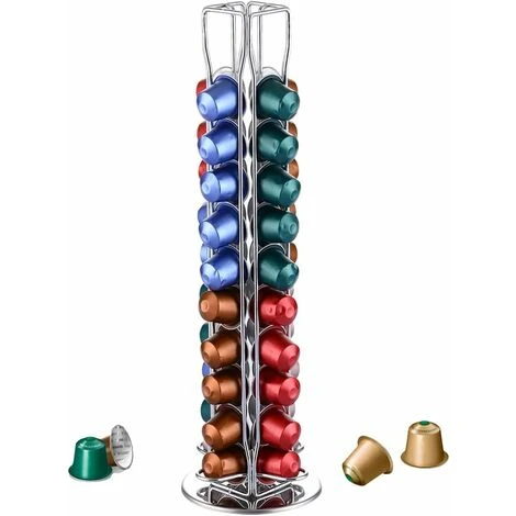 Soleil Capsule Holder Compatible With Rotary Dispenser Display Stand - For 40 Pieces-Original Capsule Holder Storage Space Saving Solution 1 Soleil Capsule Holder Compatible With Rotary Dispenser Display Stand - For 40 Pieces-Original Capsule Holder Storage Space Saving Solution