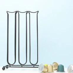 Soleil Coffee Capsule Holder For 42 Pieces Nespresso Coffee Capsules, Nespresso Capsule Coffee Holder, Coffee Pod Holder Stand, Coffee Rack Storage Holder For Office Kitchen (Black) -Vonshef shop 95523095 4