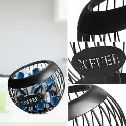 Soleil Large Capacity Coffee Pod Holder - Coffee Pod Organizer For Countertop, Bar, Coffee Capsule Storage Basket -Vonshef shop 95523412 3