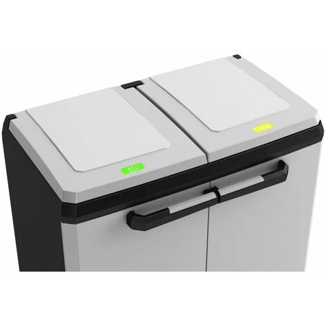 Recycling Cabinet Split Premium Grey And Black 92 Cm Keter 5 Recycling Cabinet Split Premium Grey And Black 92 Cm Keter - Image 5