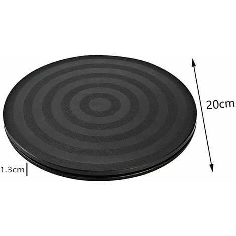 GTA Solid 360° Turntable With 1 Piece Turntable Bearing Plate Base Turntable Tv Turntable Universal Round Tray Heavy Duty Swivel Bracket Black Tray 2 GTA Solid 360° Turntable With 1 Piece Turntable Bearing Plate Base Turntable Tv Turntable Universal Round Tray Heavy Duty Swivel Bracket Black Tray - Image 2