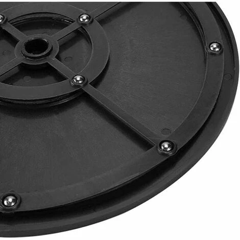 GTA Solid 360° Turntable With 1 Piece Turntable Bearing Plate Base Turntable Tv Turntable Universal Round Tray Heavy Duty Swivel Bracket Black Tray 4 GTA Solid 360° Turntable With 1 Piece Turntable Bearing Plate Base Turntable Tv Turntable Universal Round Tray Heavy Duty Swivel Bracket Black Tray - Image 4