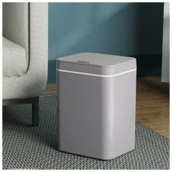 TUMALAGIA Intelligent Induction Trash Can - Living Room, Kitchen, Bedroom, Toilet Creative Classification Trash Can - Gray -Vonshef shop 95855182 3