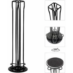Soleil Coffee Capsule Holder Compatible With Nespresso (40 X Capsules) - Holders For Nespresso Classic Coffee Capsules - Rotating Holder (Black) 7 Soleil Coffee Capsule Holder Compatible With Nespresso (40 X Capsules) - Holders For Nespresso Classic Coffee Capsules - Rotating Holder (Black) -Vonshef shop 95877080 3