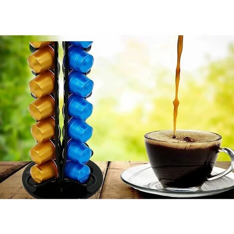 Soleil Coffee Capsule Holder Compatible With Nespresso (40 X Capsules) - Holders For Nespresso Classic Coffee Capsules - Rotating Holder (Black) 4 Soleil Coffee Capsule Holder Compatible With Nespresso (40 X Capsules) - Holders For Nespresso Classic Coffee Capsules - Rotating Holder (Black) - Image 4